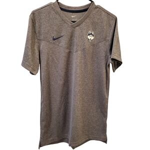 UConn Huskies Shirt Mens Small Gray NCAA Basketball Dri Fit Performance Nike‎